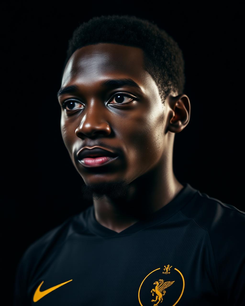 Football player portrait
